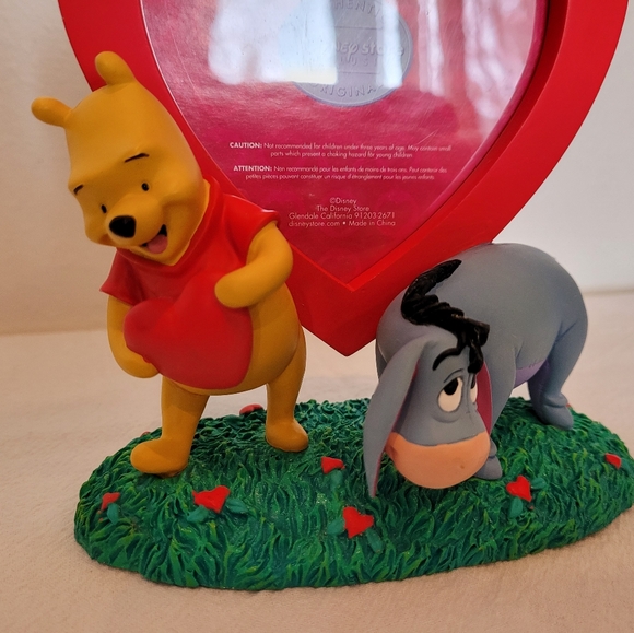 Disney Store Winnie The Pooh Red Heart Shaped Picture/Photo Frame. - Picture 4 of 11